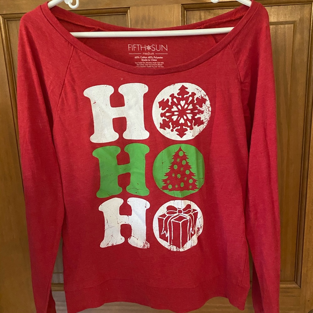 Target Long Sleeve “Ho Ho Ho” Christmas Shirt